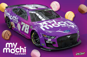 MY/MOCHI ICE CREAM JOINS THE BIGGEST NAMES IN NASCAR WHILE SERVING UP COOL DOUGHY MOCHI BALLS AND HOT LAPS ON NATIONAL ICE CREAM DAY