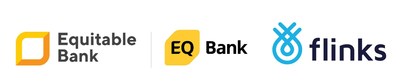 Equitable Bank, EQ bank and Flinks Logo (CNW Group/Equitable Bank)