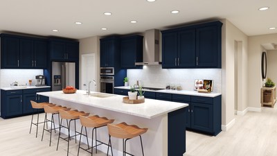 A rendering of the Aqua model's spacious kitchen, available in Mattamy's Glenmere at Gladden Farms community in Marana, Arizona (CNW Group/Mattamy Homes Limited)