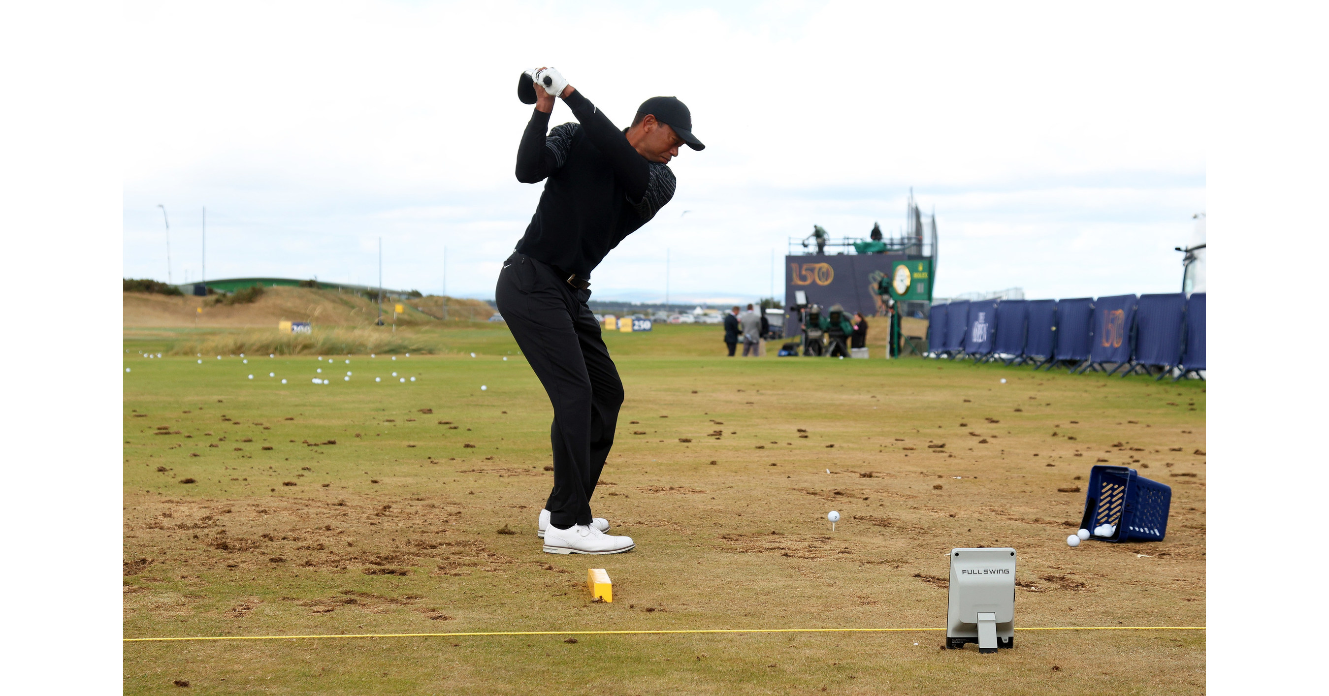 Tiger Woods Uses Full Swing KIT Launch Monitor to Prepare at The Open