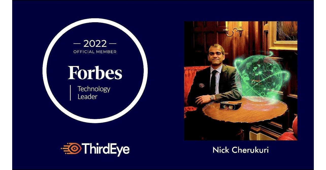ThirdEye Gen Inc's Nick Cherukuri accepted into Forbes Technology Council - Vimarsana News