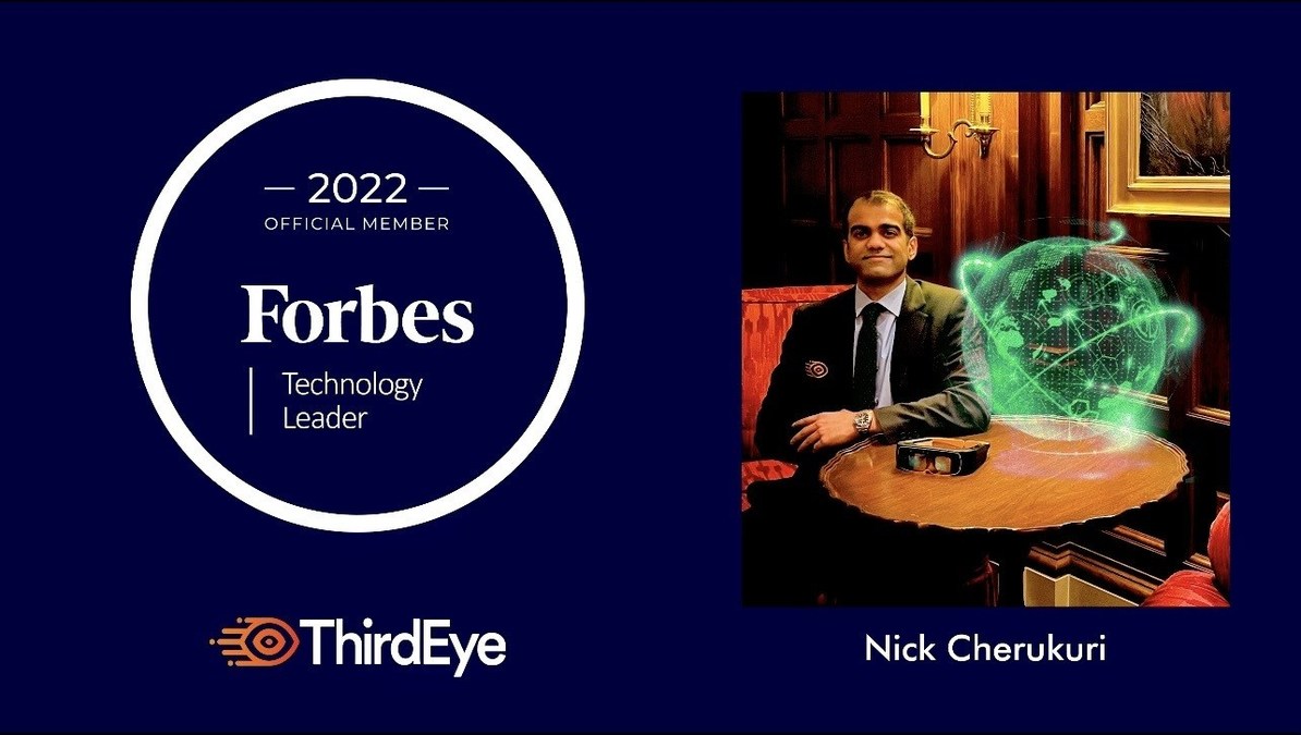 ThirdEye Gen Inc's Nick Cherukuri accepted into Forbes Technology Council - Vimarsana News
