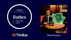 ThirdEye Gen Inc's Nick Cherukuri accepted into Forbes Technology Council