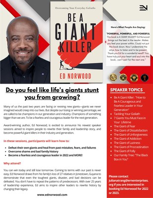 Bring the "Be A Giant Killer Tour" to your show or city.