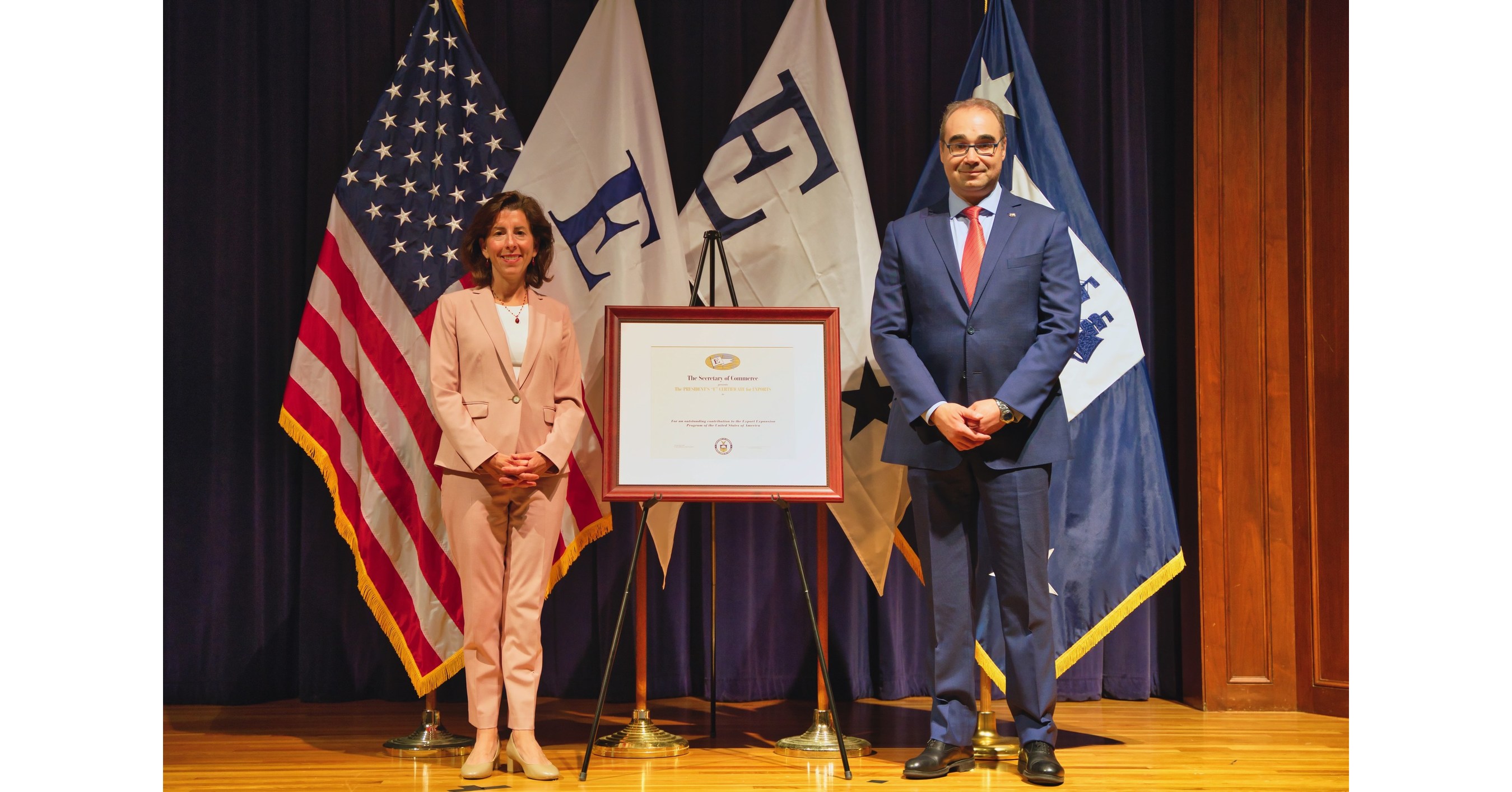 Mott Corporation Receives Presidential E Award for Exports