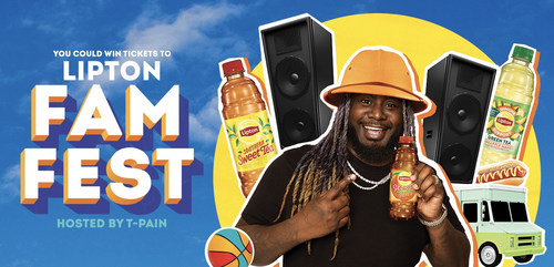 Lipton Iced Tea and T-Pain aka "Cousin T" are teaming up to offer consumers the chance to win the ultimate summer block party in their hometown, hosted by T-Pain himself, to celebrate community service.