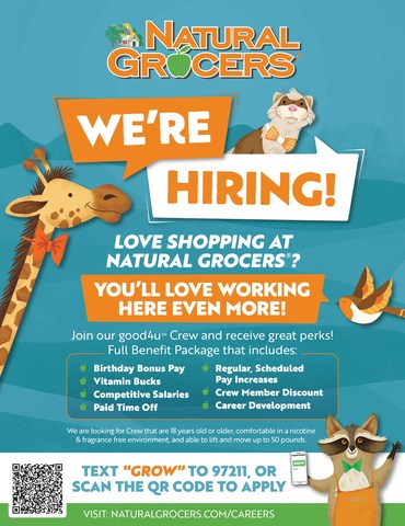 Natural Grocers Announces Nationwide Hiring Push And Increased Wages 