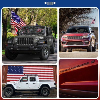 The Jeep® brand is America’s Most Patriotic Brand for the 20th consecutive year in annual Brand Keys survey.