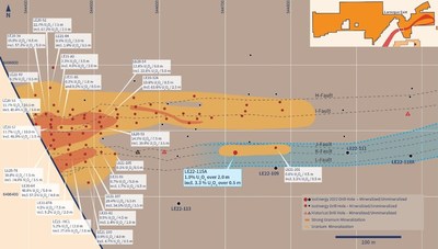 Figure 4 – Hurricane Winter 2022 Drilling Results (CNW Group/IsoEnergy Ltd.)