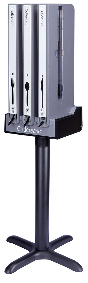 Novolex Introduces New Stand for Cutlerease Utensil Dispensers, Saving Space While Curtailing Waste