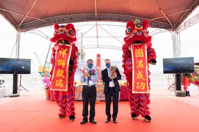 Groundbreaking ceremony at the CPC Taichung LNG import terminal site in Taiwan