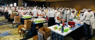 Largest Community Service Event to pack meals for Eastern Europe