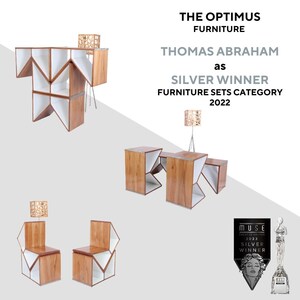 THOMAS ABRAHAM DECLARED THE SILVER WINNER BY MUSE DESIGN AWARDS FOR HIS FURNITURE COLLECTION