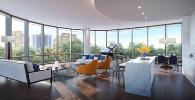 The Mather apartment homes will feature expansive views, luxury finishes, and innovative smart home technology including lighting, and solar shades, as well as a home automation hub integrated with smartphones, tablets, and home computer systems.