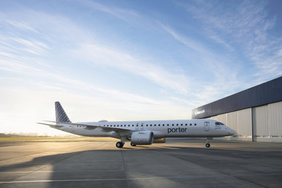 Porter Airlines has placed a firm order for 20 Embraer E195-E2 passenger jets, adding to their existing 30 firm orders. (CNW Group/Porter Airlines)