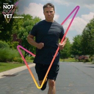 Degree® Deodorant Introduces their "Not Done Yet" Marathon Team to Give Second Chances to Runners Who Previously Didn't Finish Marathons