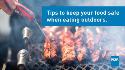 Tips to keep your food safe when eating outdoors.