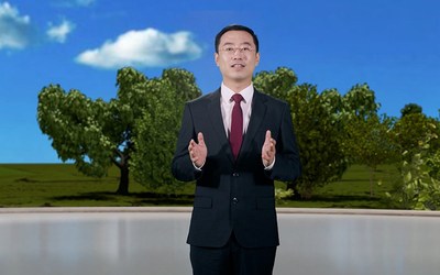 Diretor de Marketing da Huawei Carrier BG, Philip Song, falando em Win-Win·Huawei Innovation Week (PRNewsfoto/Huawei)