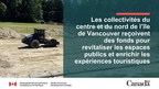 Les collectivités du centre et du nord de l'île de Vancouver reçoivent des fonds pour revitaliser les espaces publics et enrichir les expériences touristiques