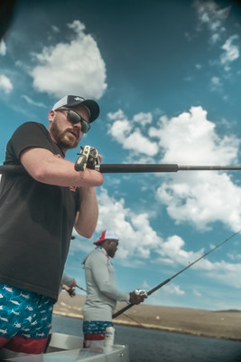 Veterans aboard the yacht Bad Company 75 fish during the 2021 WHOW sportfishing tournament.