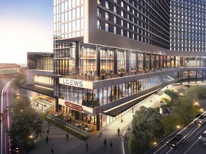 Loews Hotels &amp; Co Tops Off the $550 Million, 888-room Loews Arlington Hotel and Arlington Convention Center and Names Soy Cowboy as Hotel's Signature Restaurant Anchor