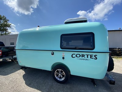 Cortes Campers manufacturers its 17-ft RV Travel Trailer with the highest quality fiberglass construction both inside and out!  Using cutting-edge materials and next-generation manufacturing processes, we've made all other trailers obsolete. Stronger, lighter, smarter. We've redefined recreational travel trailers.