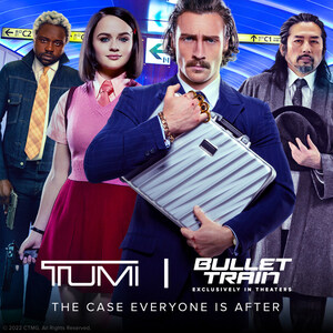 Un produit de TUMI apparaît dans le film d'été à venir Bullet Train de Sony Pictures