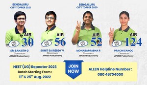 ALLEN Career Institute is all set to launch NEET (UG) one year Leader/Repeater Course - Target 2023