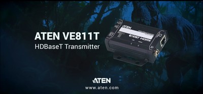 The ATEN VE811T HDBaseT transmitter guarantees optimum HDMI connection up to 100m/328ft over a single Cat 5e/6/6a cable.