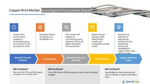 SpendEdge's Copper Wire Sourcing and Procurement Report Highlights the Key Findings in the Area of Vendor Landscape, Supplier Selection and Evaluation, Pricing Trends and Strategies
