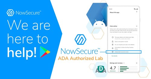 Tap NowSecure to get your Android mobile app independently verified for Google Play Data safety section, leveraging industry standard security specification and NowSecure expertise.