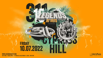 311 & Cypress Hill Kick-Off "Legends at Arts," A New Event Series At ArtsPark in Hollywood, Florida on October 7, 2022.