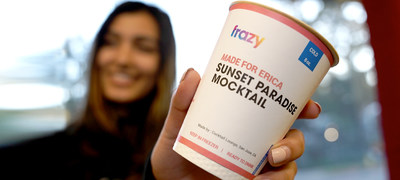 Frazy frozen cups customized to your taste and personalized with your name.