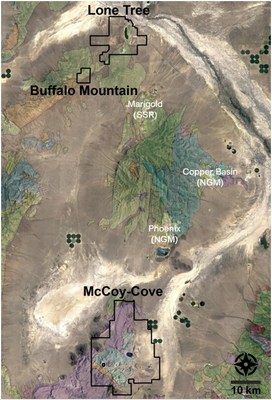 Figure 3 – McCoy-Cove Property Location (CNW Group/i-80 Gold Corp)