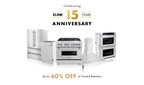 ZLINE Announces First-Ever Anniversary Sale, Celebrating 15 Years of Groundbreaking Design and Innovation