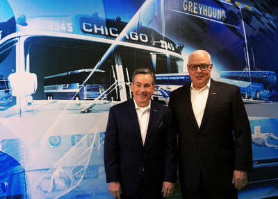(left) Bill Blankenship, President and COO of Greyhound Lines, Inc.; (right) Dave Leach, former President and CEO of Greyhound Lines, Inc.