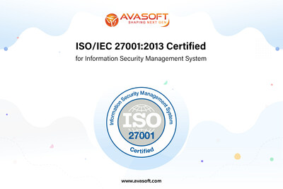 AVASOFT ISO 27001 Certified