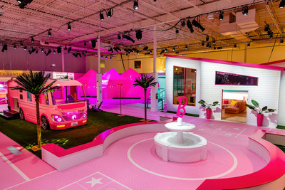 The 30,000 sq. ft. World of Barbie makes it global debut at Square One, Mississauga on Friday July 22, 2022, featuring immersive installations including Barbie Dreamhouse and Camper Van. (CNW Group/Kilburn Live)