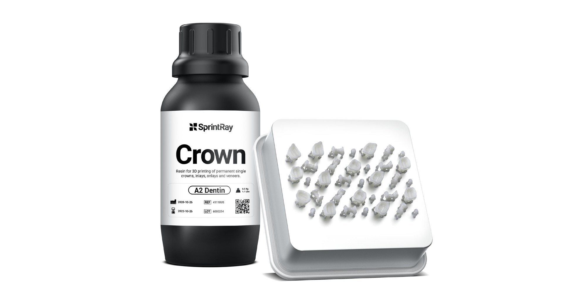 The new SprintRay Crown™ for permanent restorations takes dental 3D printing to next level
