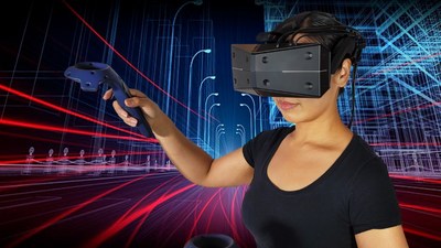 Ultrawide field of view speciality VR headset for advanced scientific applications.