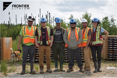 Some Frontier Lithium exploration workers during the 2022 summer Phase XII drill program. (CNW Group/Frontier Lithium Inc.)