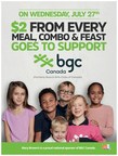Mary Brown's Chicken to Donate $2 from Every Meal, Combo and Feast in Support of BGC Canada on July 27