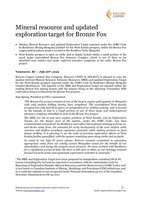 Mineral resource and updated exploration target for Bronze Fox (CNW Group/Kincora Copper Limited)