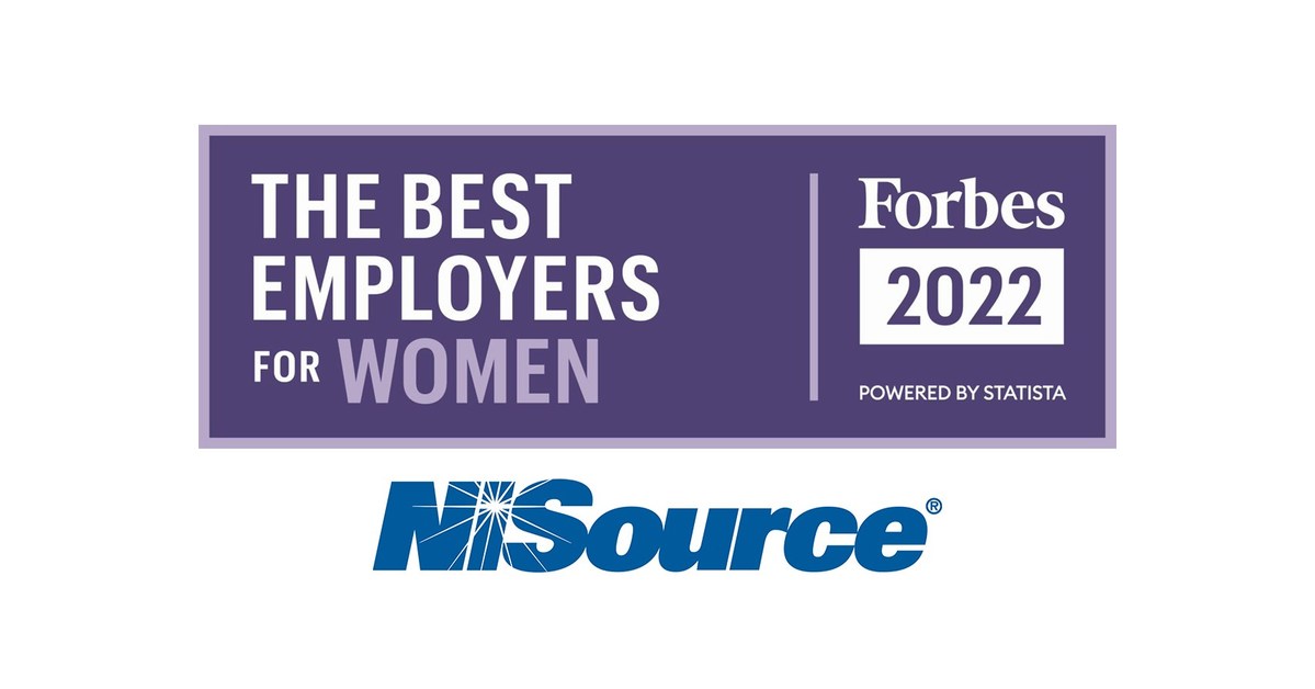 NiSource wins Forbes Award as one of the Best Employers for Women in 2022