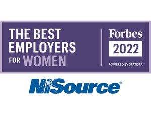 NiSource wins Forbes Award as one of the Best Employers for Women in 2022