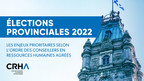 Élections provinciales 2022 : 14 priorités selon l'ordre des conseillers en ressources humaines agréés