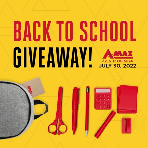A-MAX's Back to School backpack and supplies giveaway is on July 30, 2022 from 10AM to 5PM