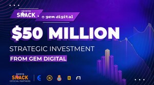 Crypto SNACK Secures $50 Million Investment Commitment from GEM Digital Limited