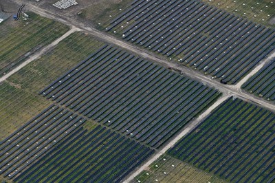 Over 615,000 solar panels will be installed for Buckeye's Crown and Sol solar projects, located in Falls County, Texas.