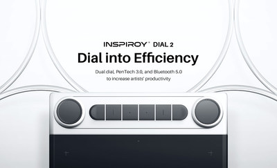 Huion, Çift Çevirmeli Denetleyicili Yenilikçi Bluetooth Kalem Tabletini Tanıttı: Inspiroy Dial 2